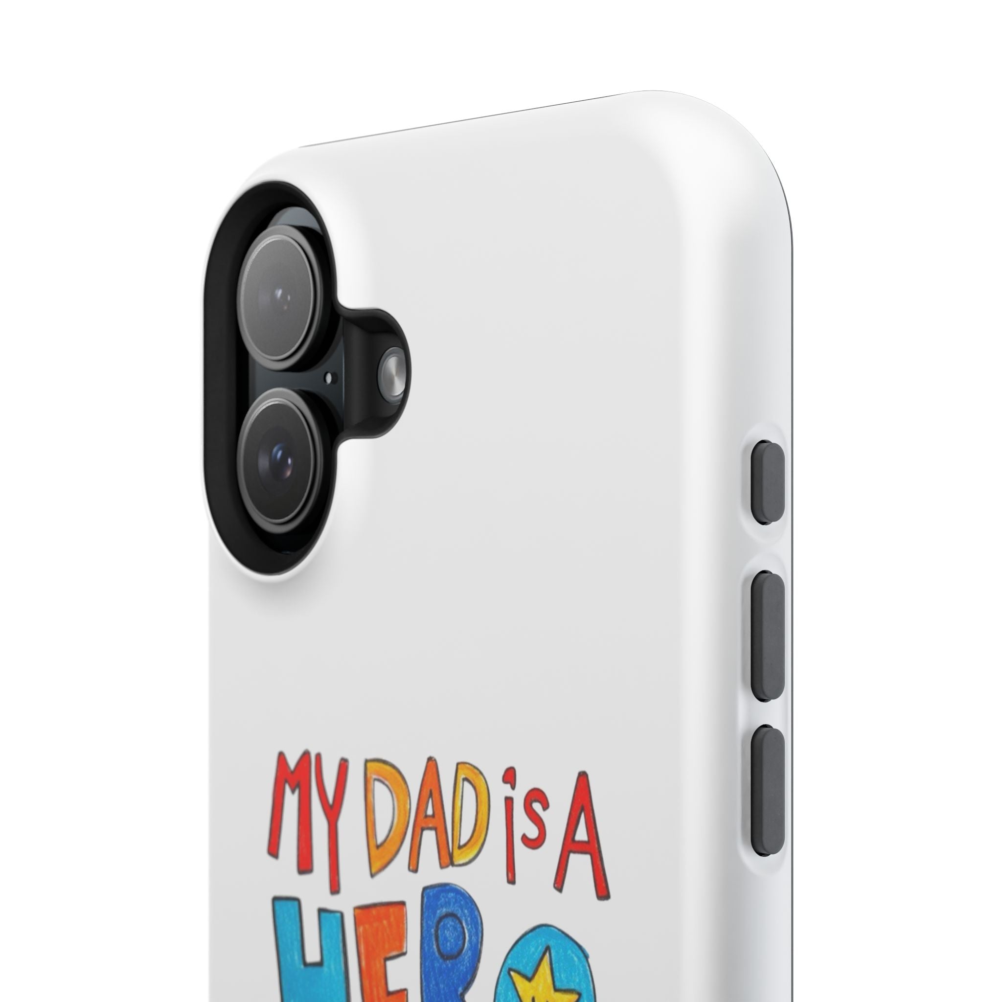 Custom Kids’ Art Phone Case, Unisex Impact-Resistant Case, Polycarbonate, Personalized Family Gift