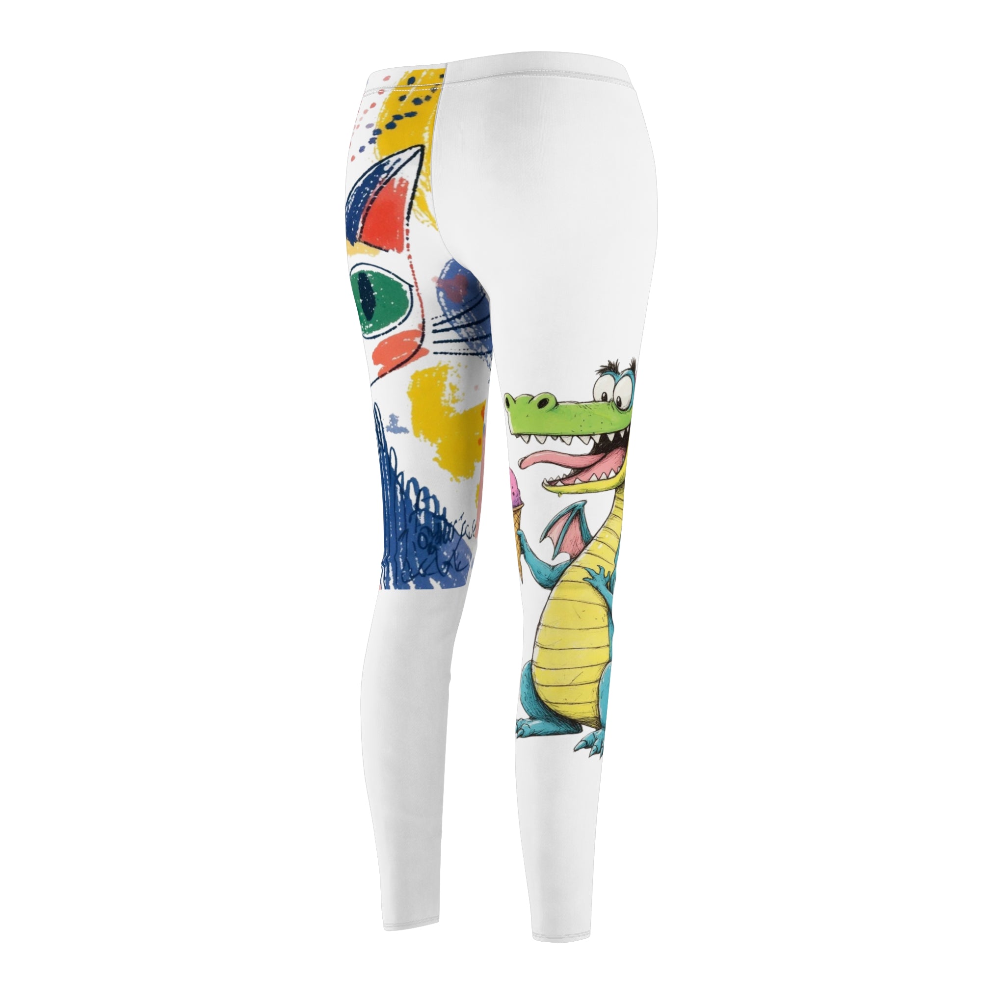 Women Custom Kids Art Leggings - Fun Personalized Gift