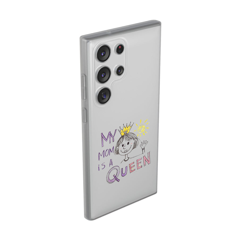 Women’s Custom Kids’ Art Phone Case, Personalized Mom Gift, TPU Flexi