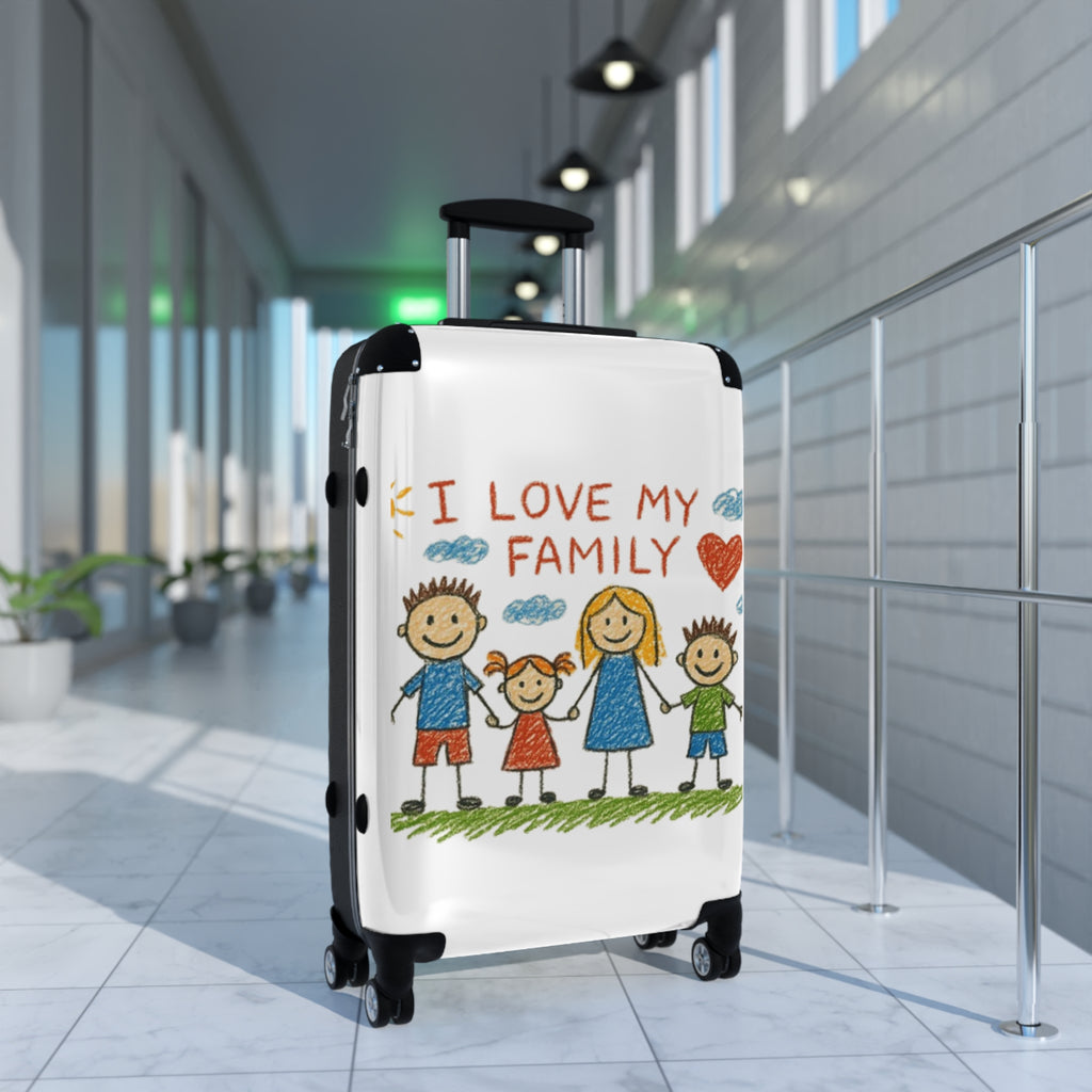 Family Suitcase - Custom Luggage with Your Childs Art