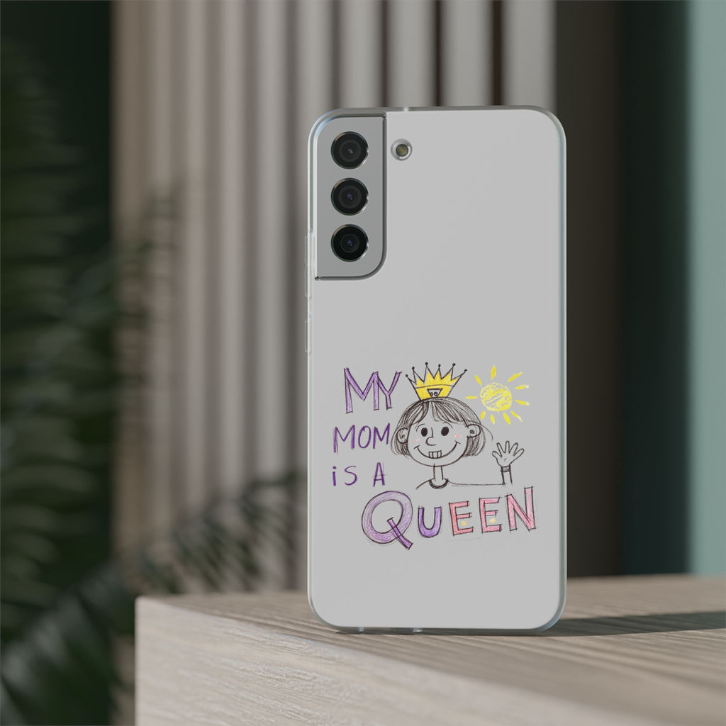 Women’s Custom Kids’ Art Phone Case, Personalized Mom Gift, TPU Flexi