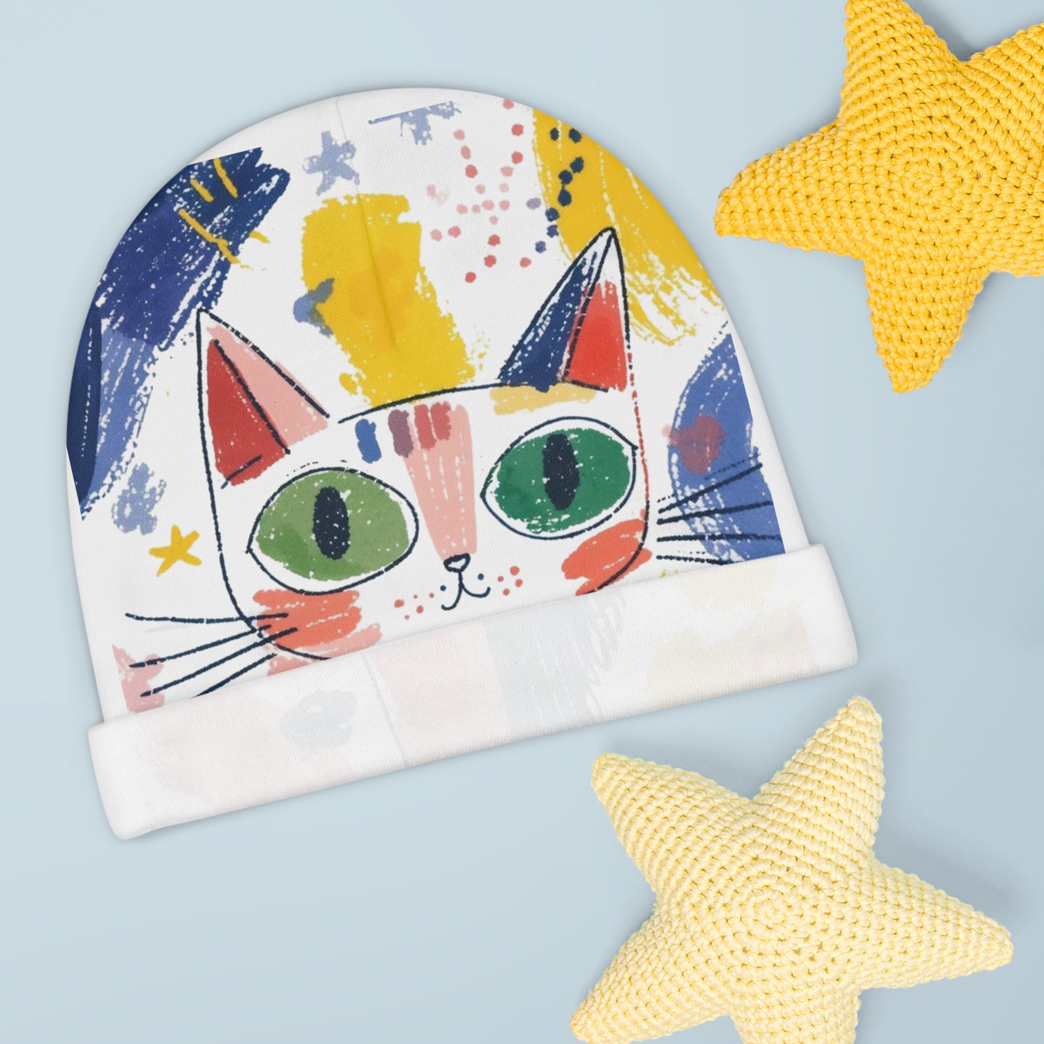 Custom   Baby Beanie with Kids Drawing