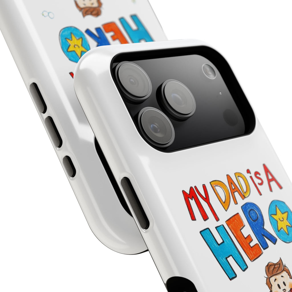 Custom Kids’ Art Phone Case, Unisex Impact-Resistant Case, Polycarbonate, Personalized Family Gift