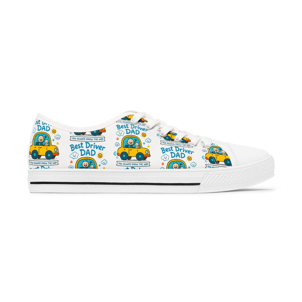 Women’s Custom Kids’ Art Low Top Sneakers, Personalized Canvas Gift