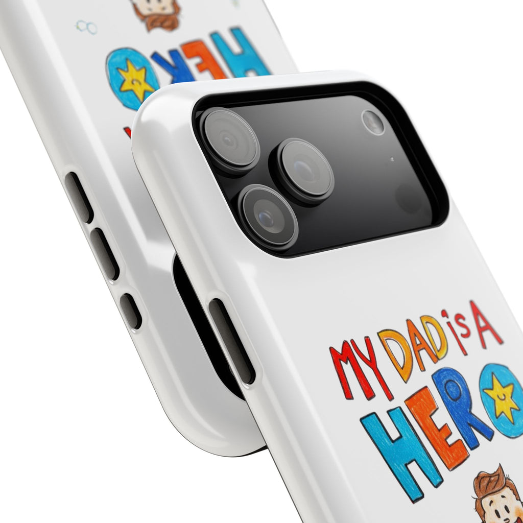 Custom Kids’ Art Phone Case, Unisex Impact-Resistant Case, Polycarbonate, Personalized Family Gift