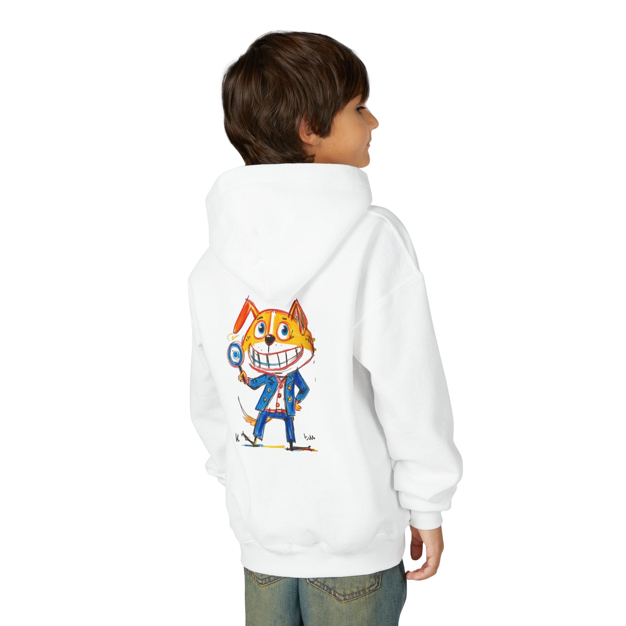 Youth Heavy Blend Hooded Sweatshirt - Cozy Kids Hoodie, Customizable Comfort, Soft Fleece