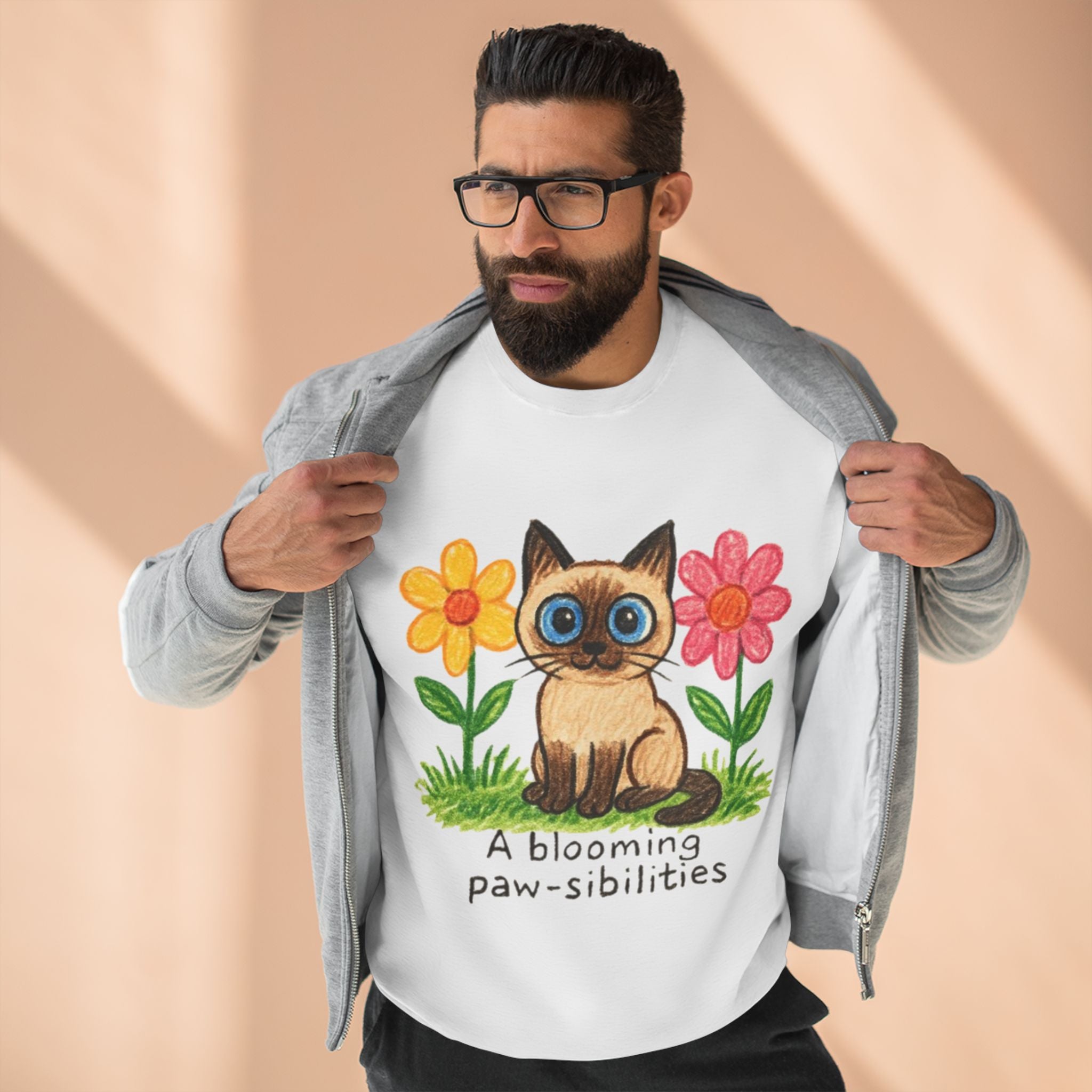 Cute Unisex Sweatshirt - Kids' Art  Crewneck, Gift for Pet Lovers