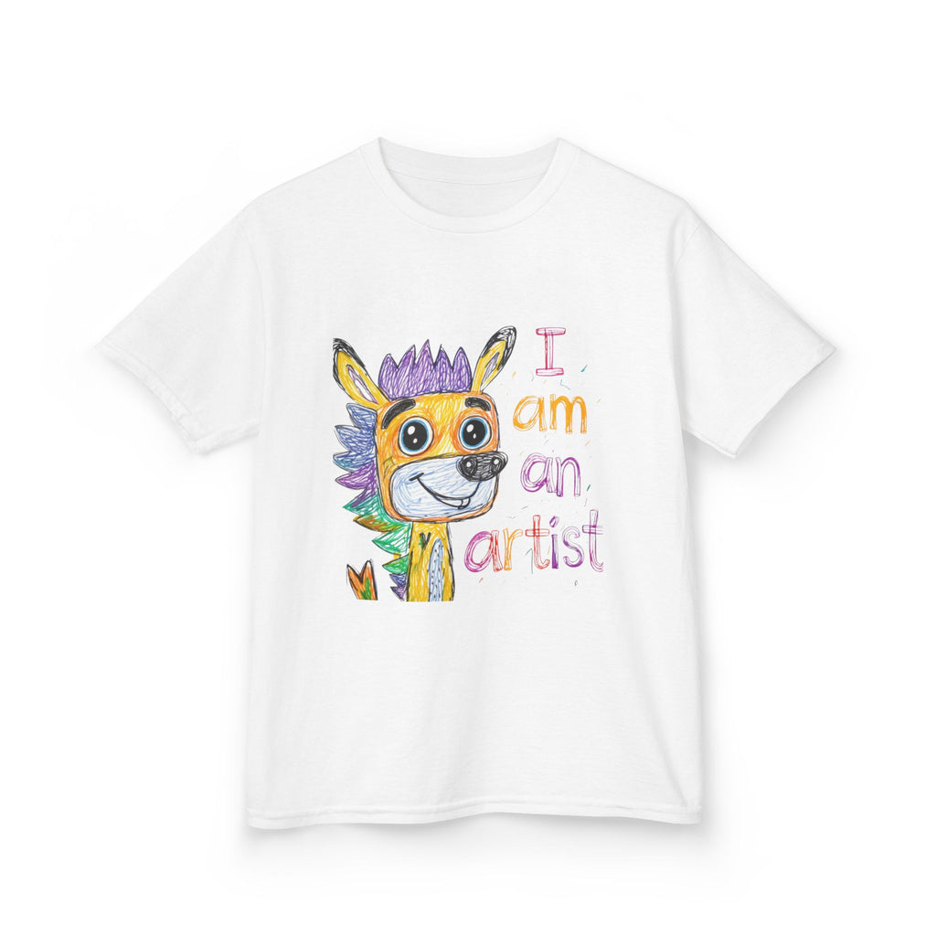Kids’ Custom Kids’ Art Heavy Cotton Tee, Personalized Gift