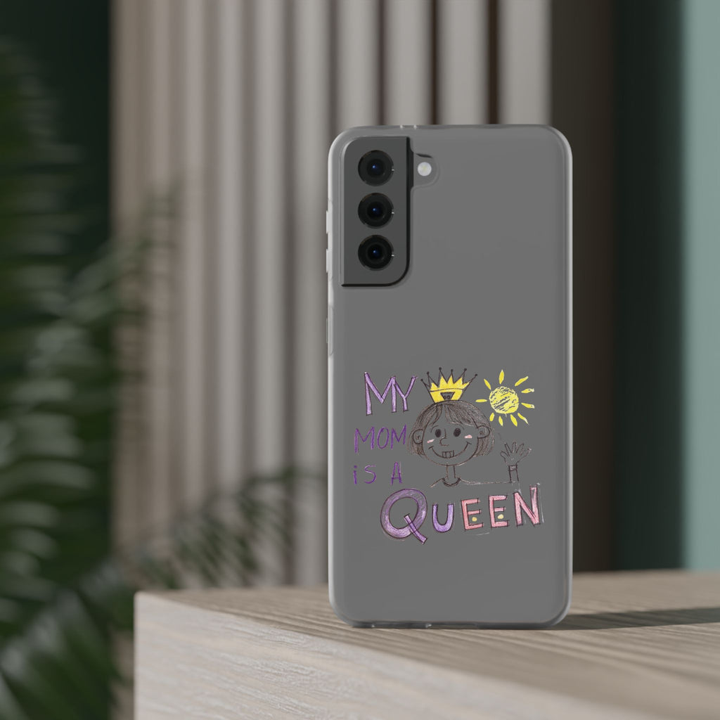 Women’s Custom Kids’ Art Phone Case, Personalized Mom Gift, TPU Flexi