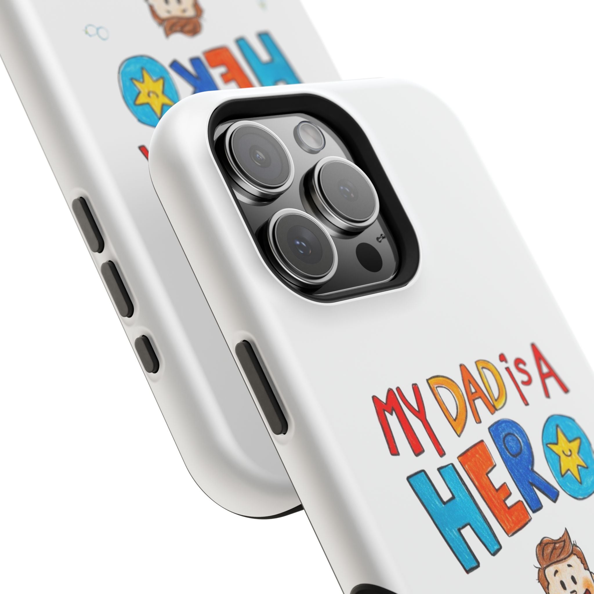 Custom Kids’ Art Phone Case, Unisex Impact-Resistant Case, Polycarbonate, Personalized Family Gift