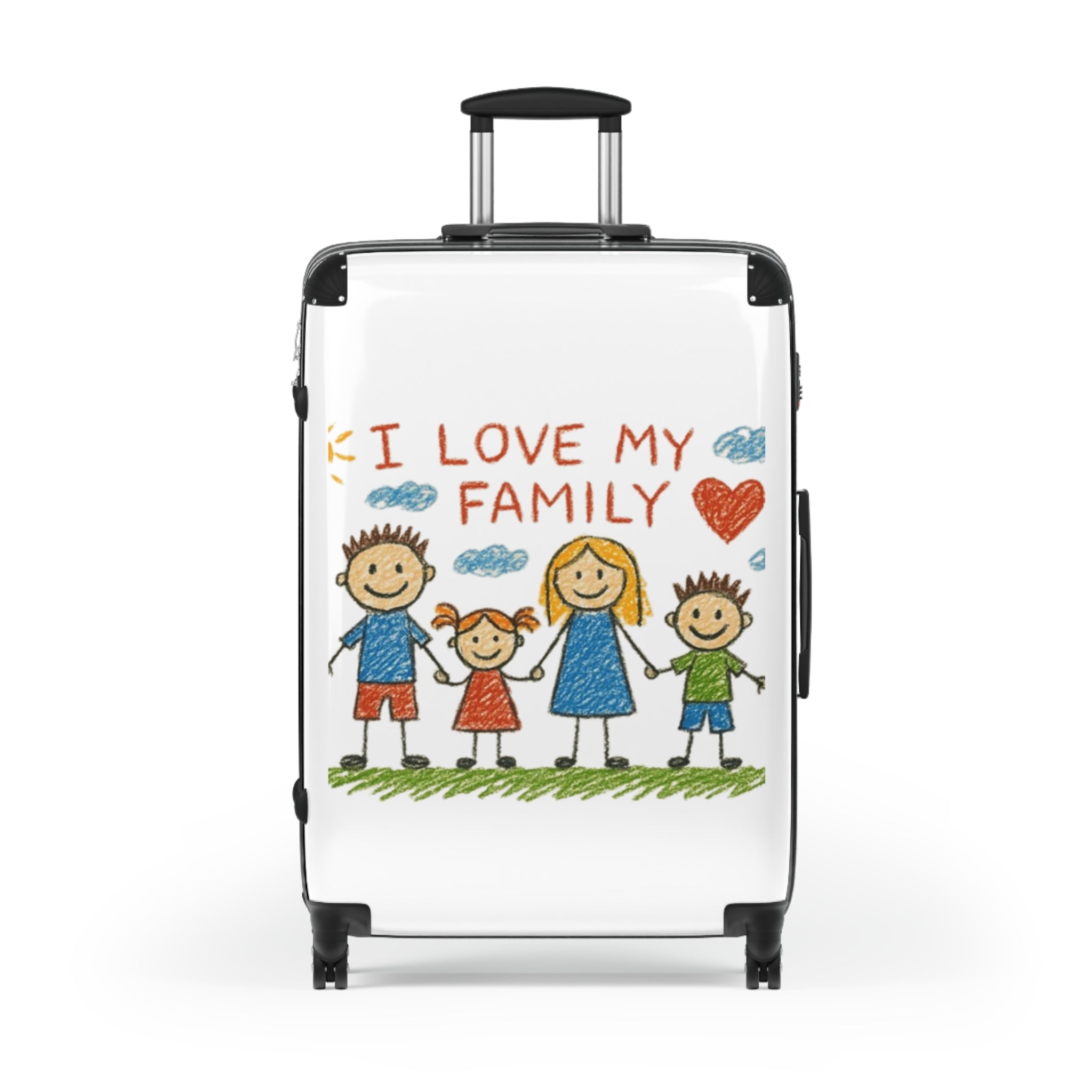 Family Suitcase - Custom Luggage with Your Childs Art