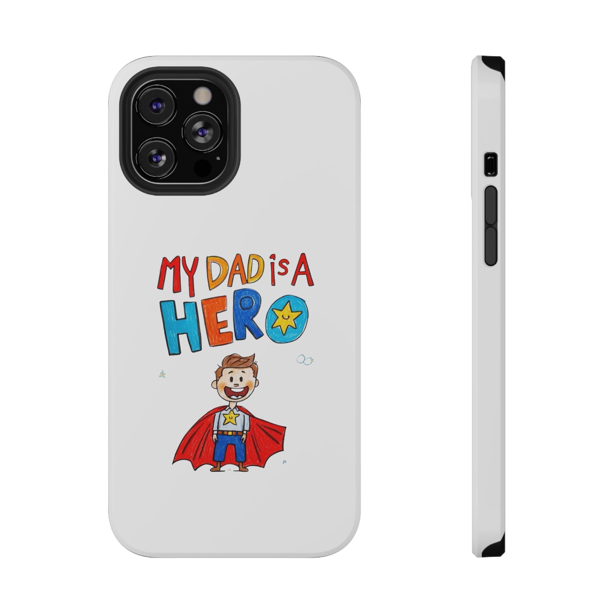 Custom Kids’ Art Phone Case, Unisex Impact-Resistant Case, Polycarbonate, Personalized Family Gift
