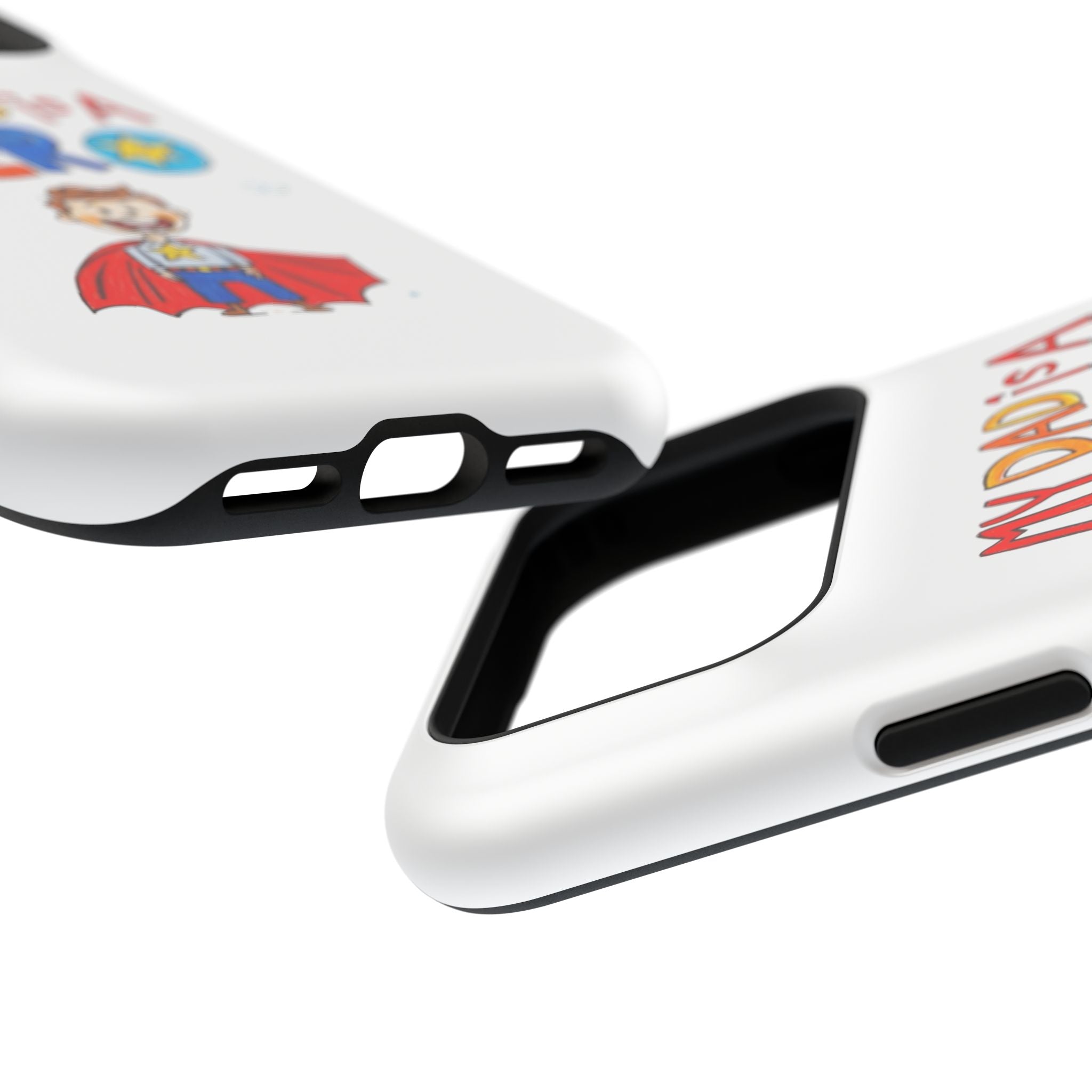 Custom Kids’ Art Phone Case, Unisex Impact-Resistant Case, Polycarbonate, Personalized Family Gift