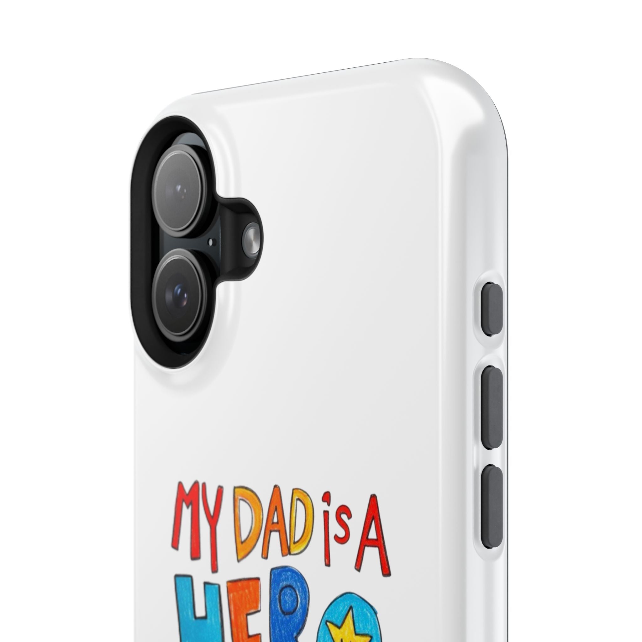 Custom Kids’ Art Phone Case, Unisex Impact-Resistant Case, Polycarbonate, Personalized Family Gift