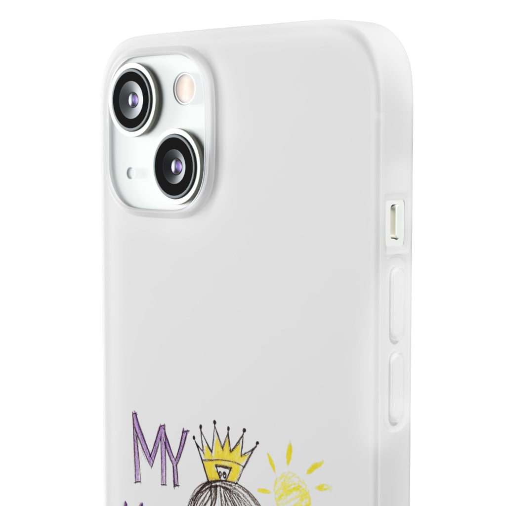 Women’s Custom Kids’ Art Phone Case, Personalized Mom Gift, TPU Flexi