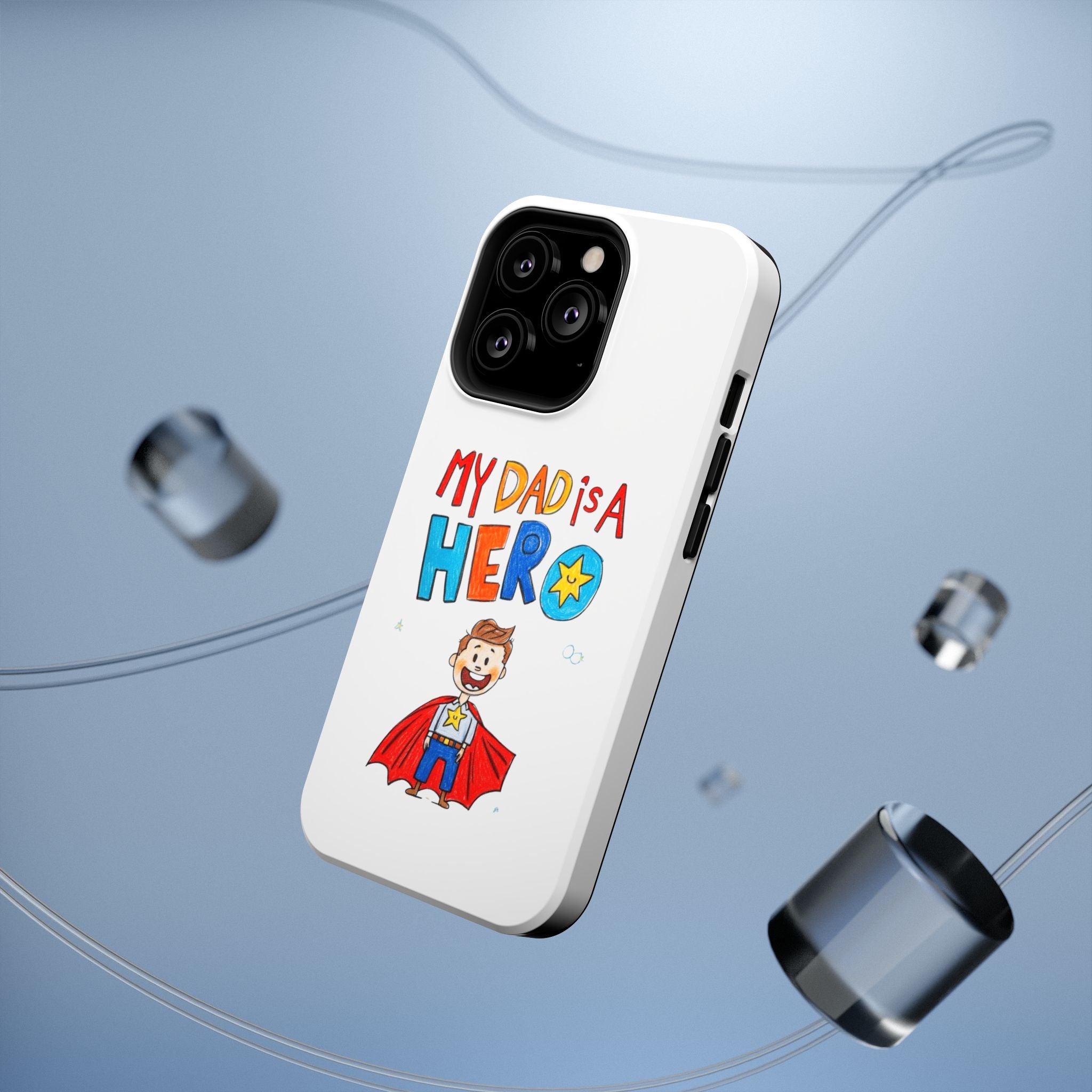 Custom Kids’ Art Phone Case, Unisex Impact-Resistant Case, Polycarbonate, Personalized Family Gift