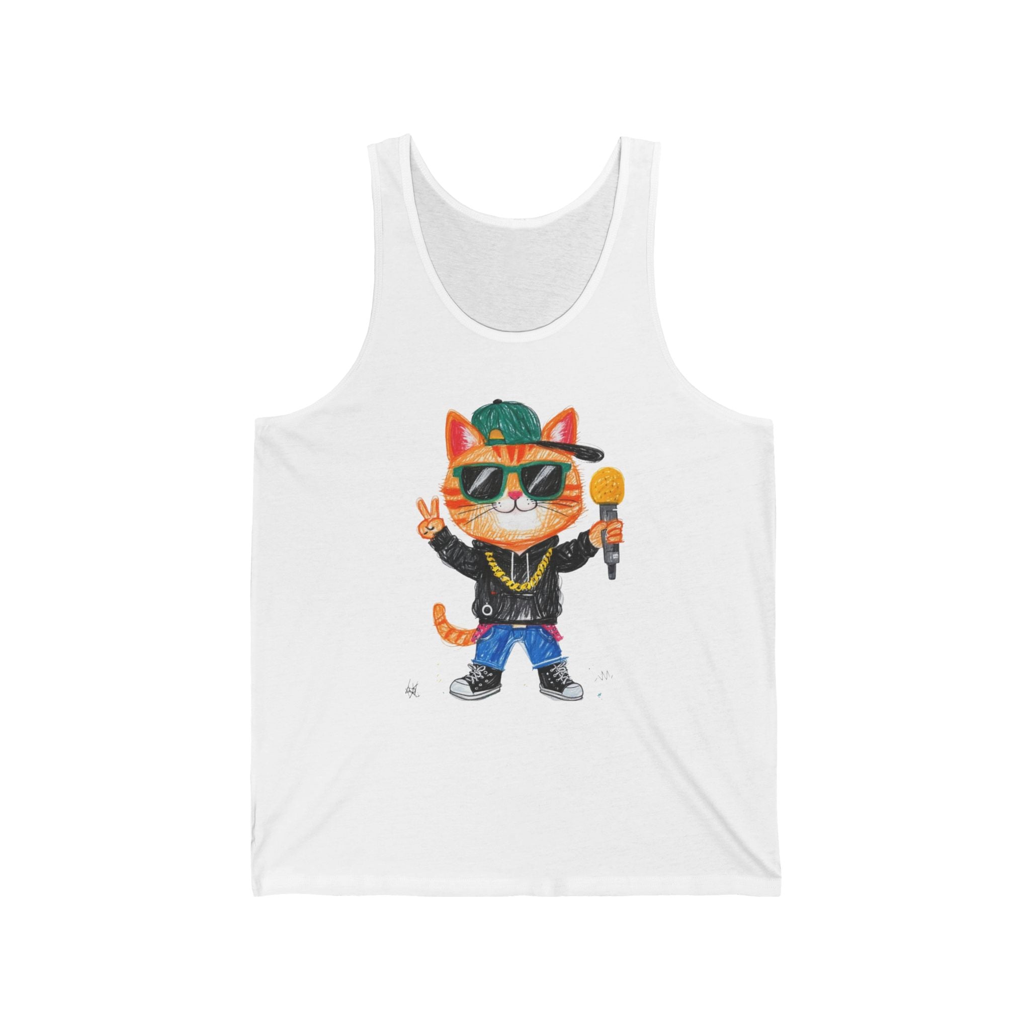 Kids Drawings Tank Top - Unisex Jersey Tank