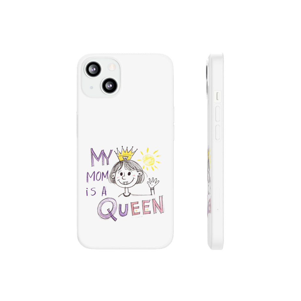 Women’s Custom Kids’ Art Phone Case, Personalized Mom Gift, TPU Flexi