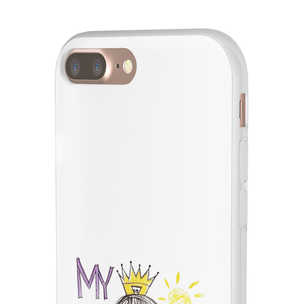 Women’s Custom Kids’ Art Phone Case, Personalized Mom Gift, TPU Flexi
