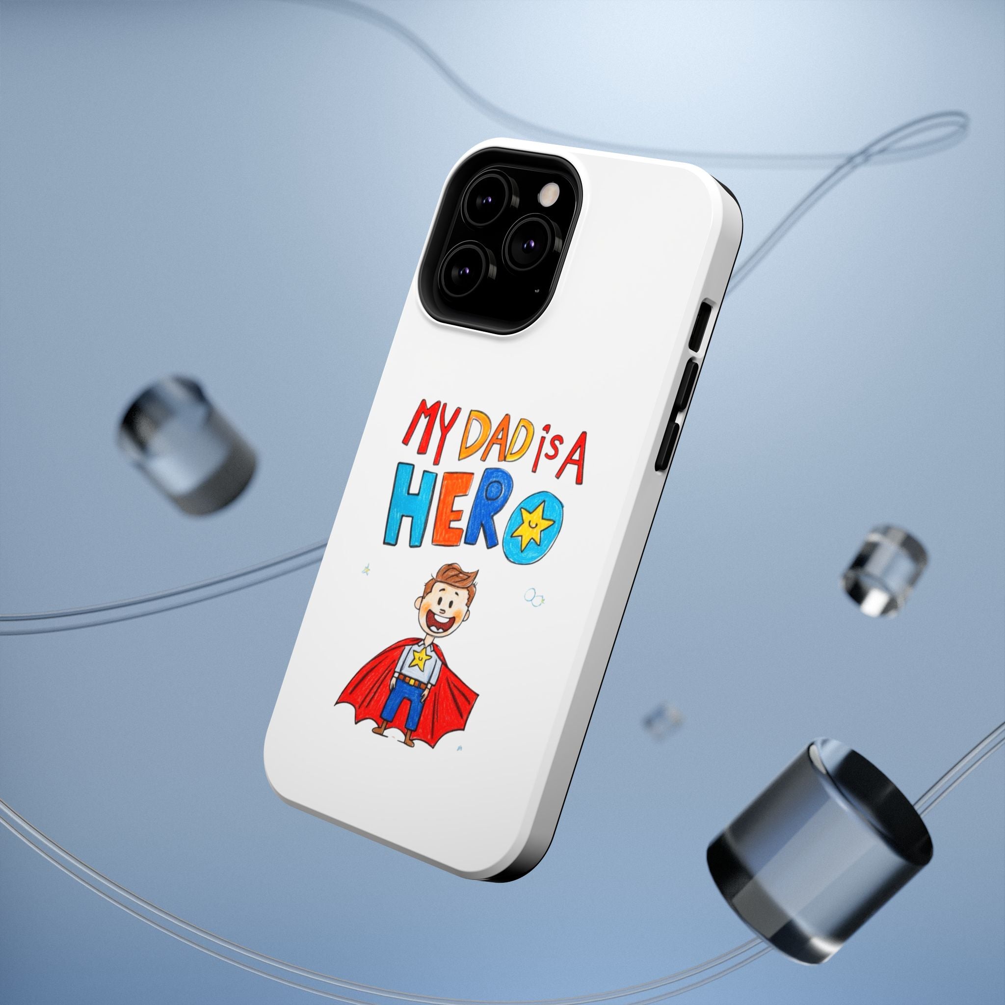 Custom Kids’ Art Phone Case, Unisex Impact-Resistant Case, Polycarbonate, Personalized Family Gift