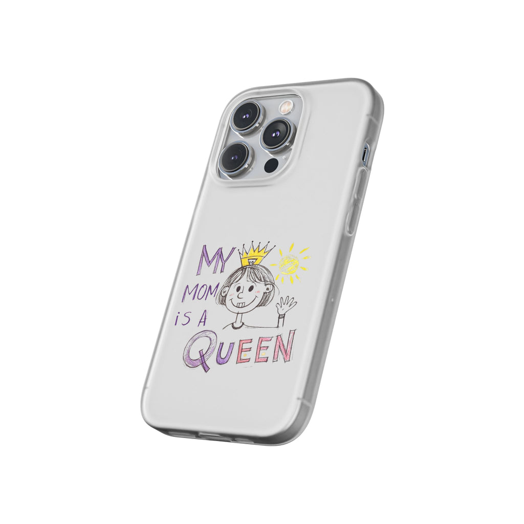 Women’s Custom Kids’ Art Phone Case, Personalized Mom Gift, TPU Flexi