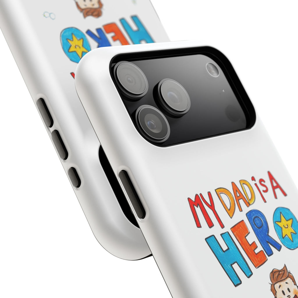 Custom Kids’ Art Phone Case, Unisex Impact-Resistant Case, Polycarbonate, Personalized Family Gift