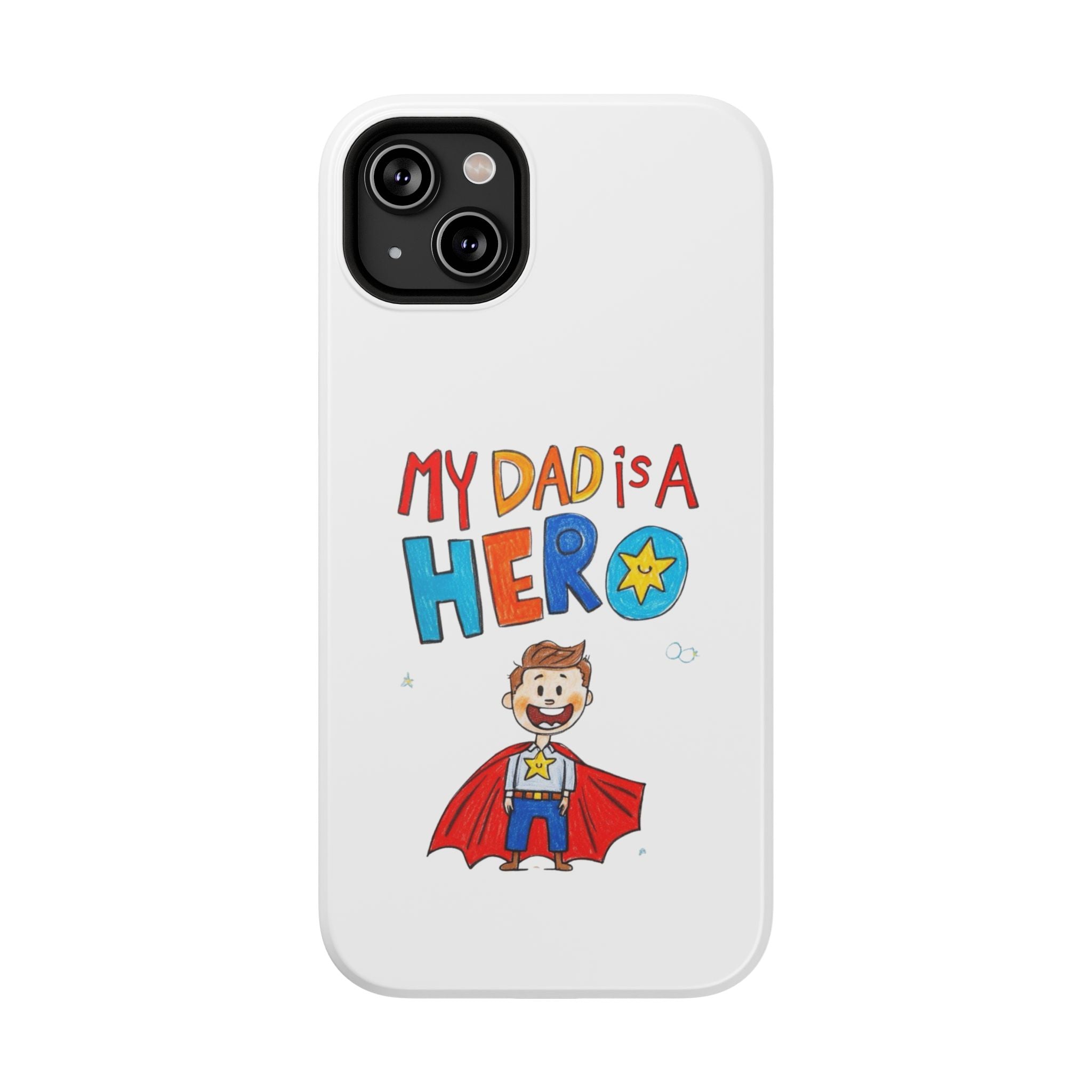 Custom Kids’ Art Phone Case, Unisex Impact-Resistant Case, Polycarbonate, Personalized Family Gift