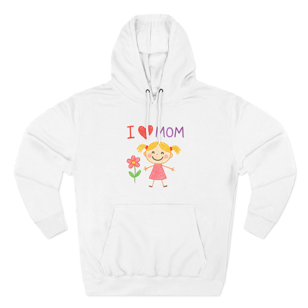 Adult Custom Fleece Hoodie with Kids Drawing