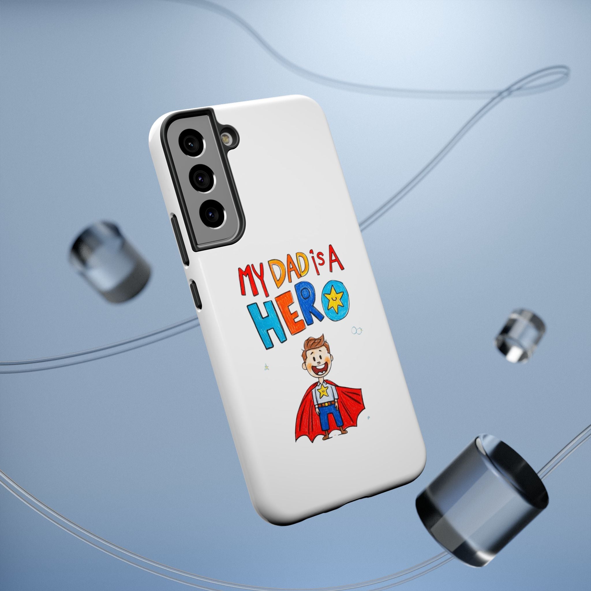 Custom Kids’ Art Phone Case, Unisex Impact-Resistant Case, Polycarbonate, Personalized Family Gift