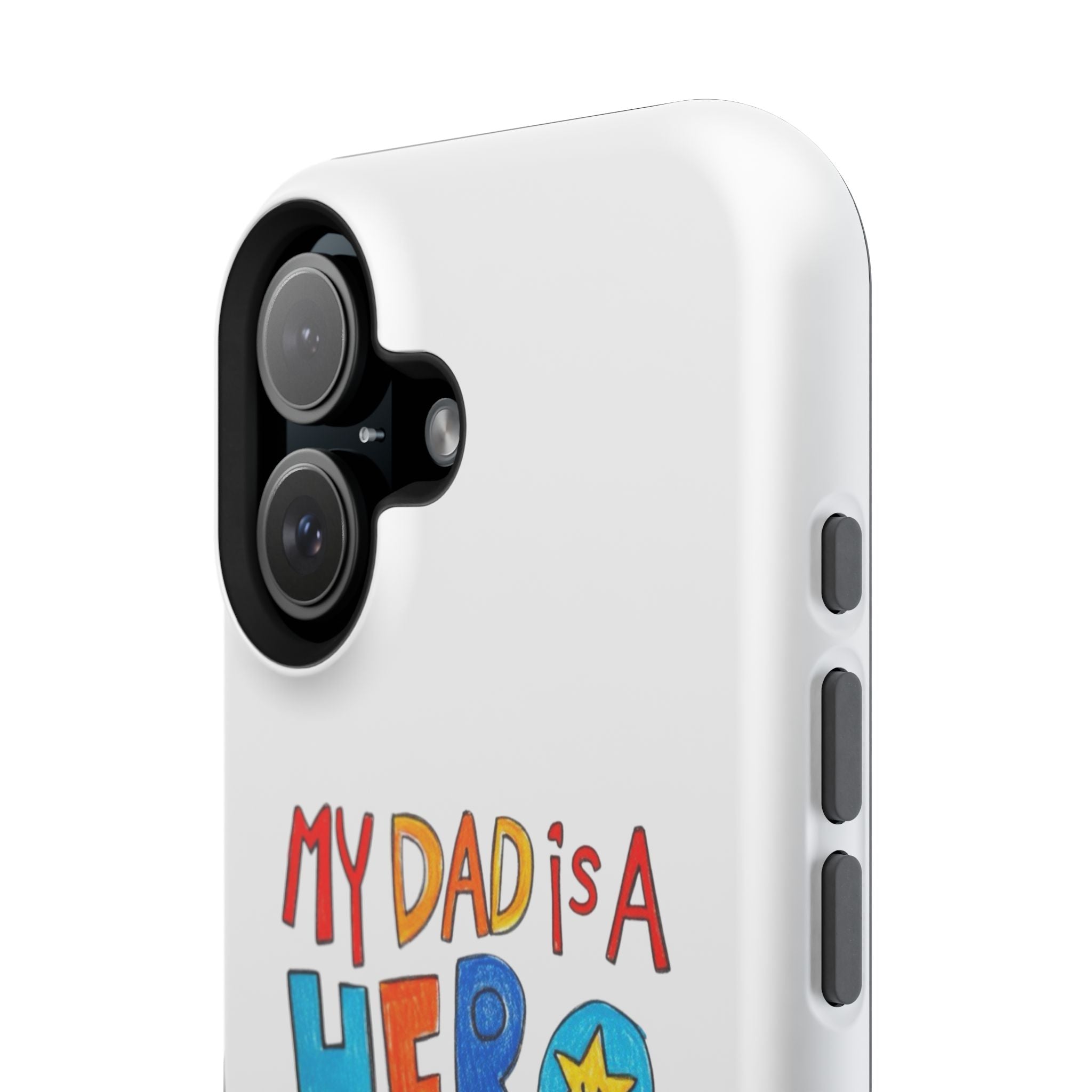 Custom Kids’ Art Phone Case, Unisex Impact-Resistant Case, Polycarbonate, Personalized Family Gift