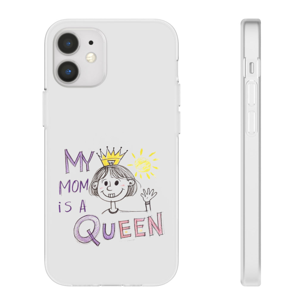 Women’s Custom Kids’ Art Phone Case, Personalized Mom Gift, TPU Flexi