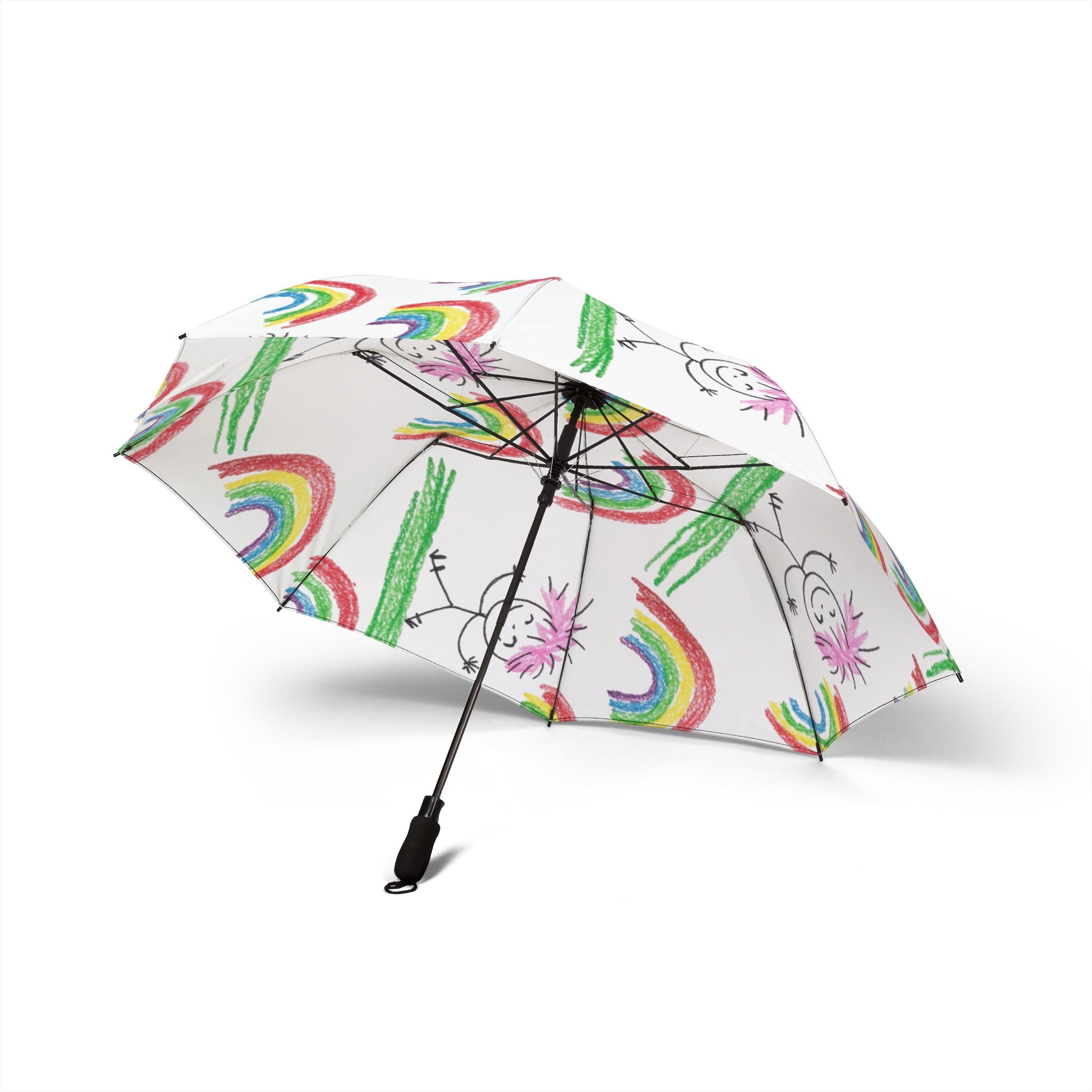 Child Drawing Print Umbrella - Personalized Gift
