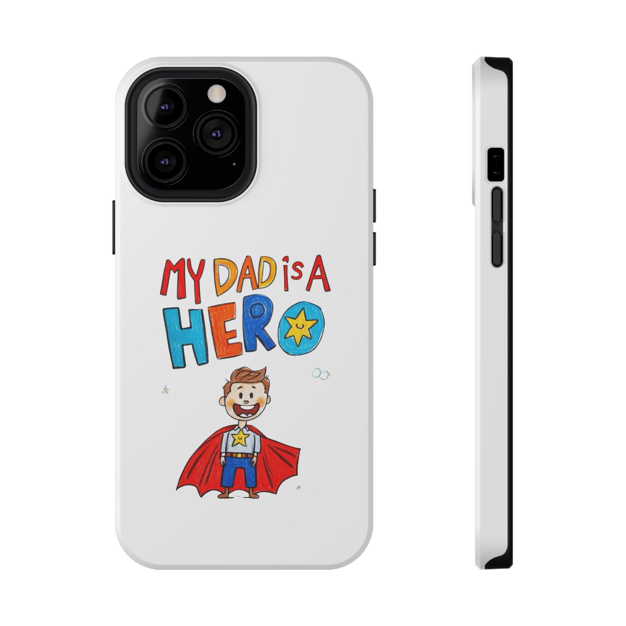 Custom Kids’ Art Phone Case, Unisex Impact-Resistant Case, Polycarbonate, Personalized Family Gift