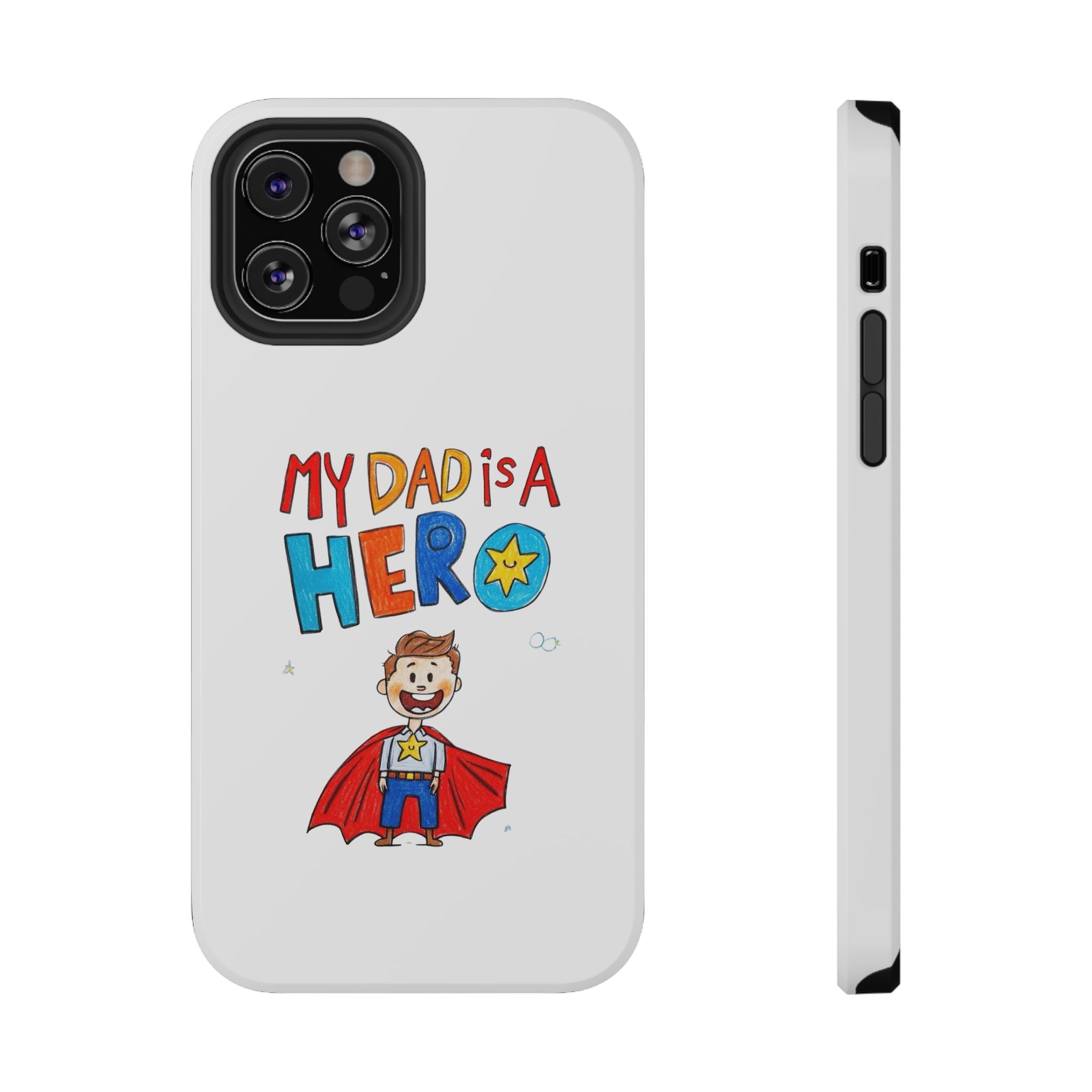Custom Kids’ Art Phone Case, Unisex Impact-Resistant Case, Polycarbonate, Personalized Family Gift