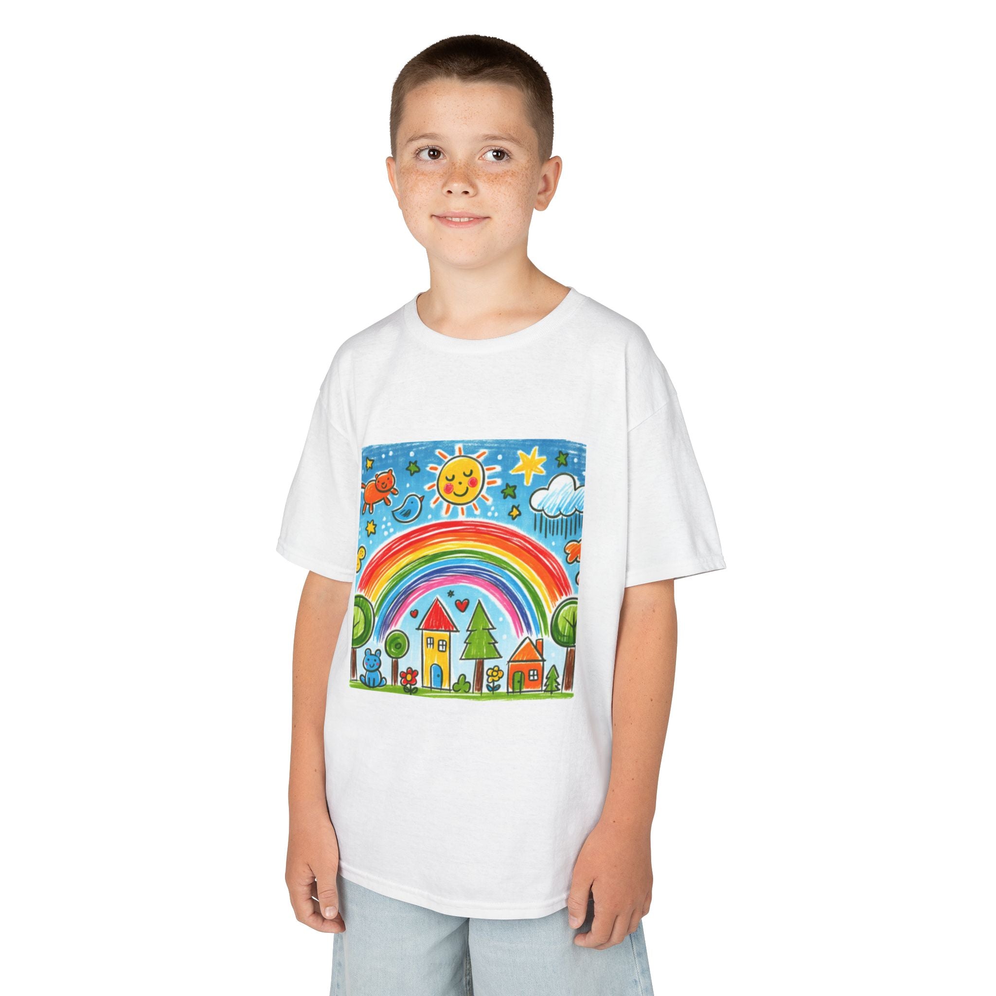 Custom Kids' Art T-Shirt - Kids Personalized Heavy Cotton Tee