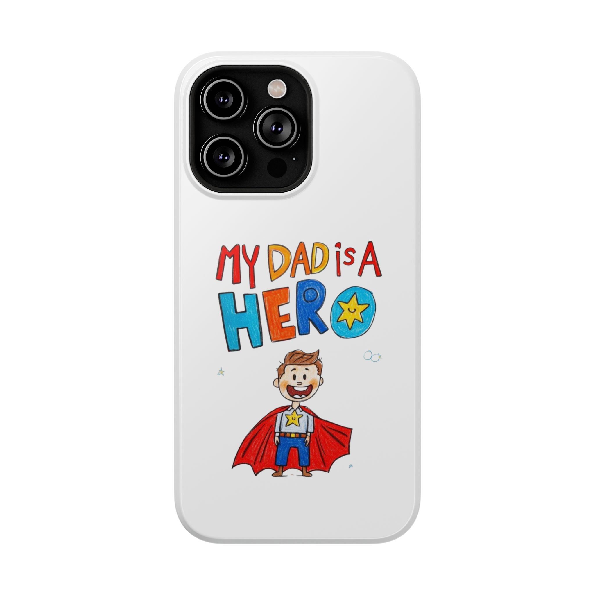 Custom Kids’ Art Phone Case, Unisex Impact-Resistant Case, Polycarbonate, Personalized Family Gift