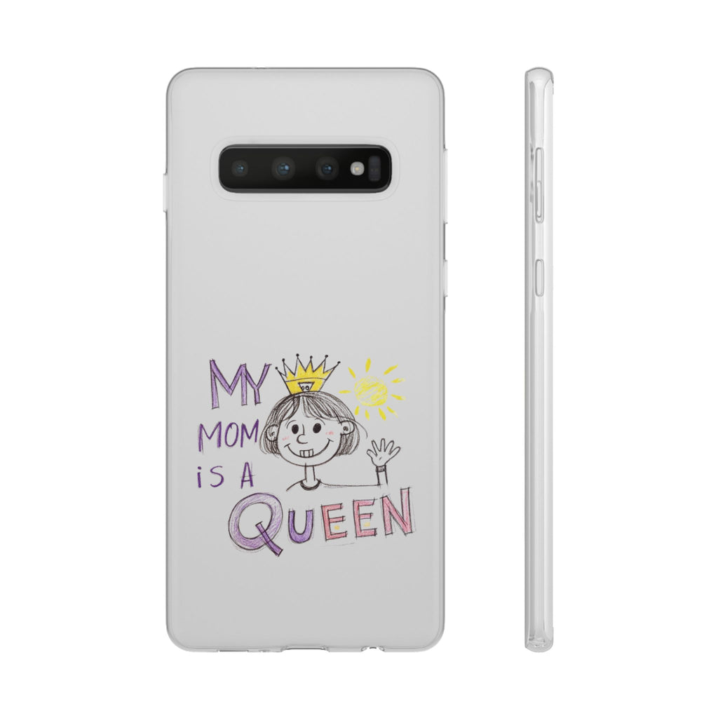 Women’s Custom Kids’ Art Phone Case, Personalized Mom Gift, TPU Flexi