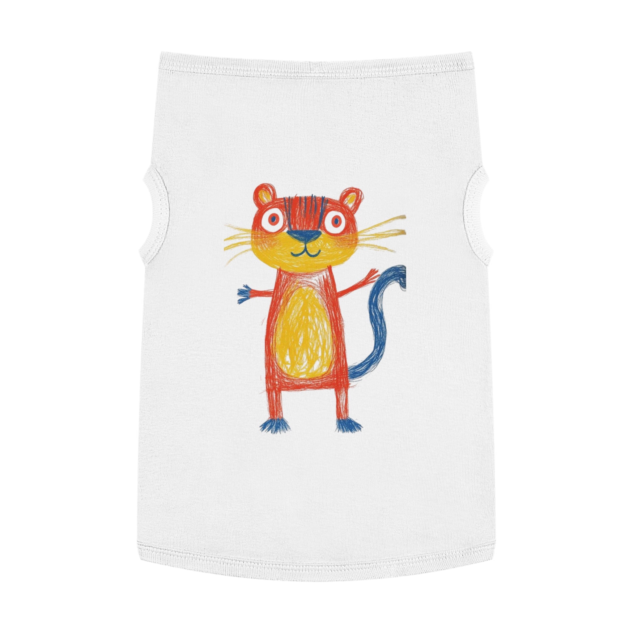 Colorful Kids Drawings Pet Tank Top