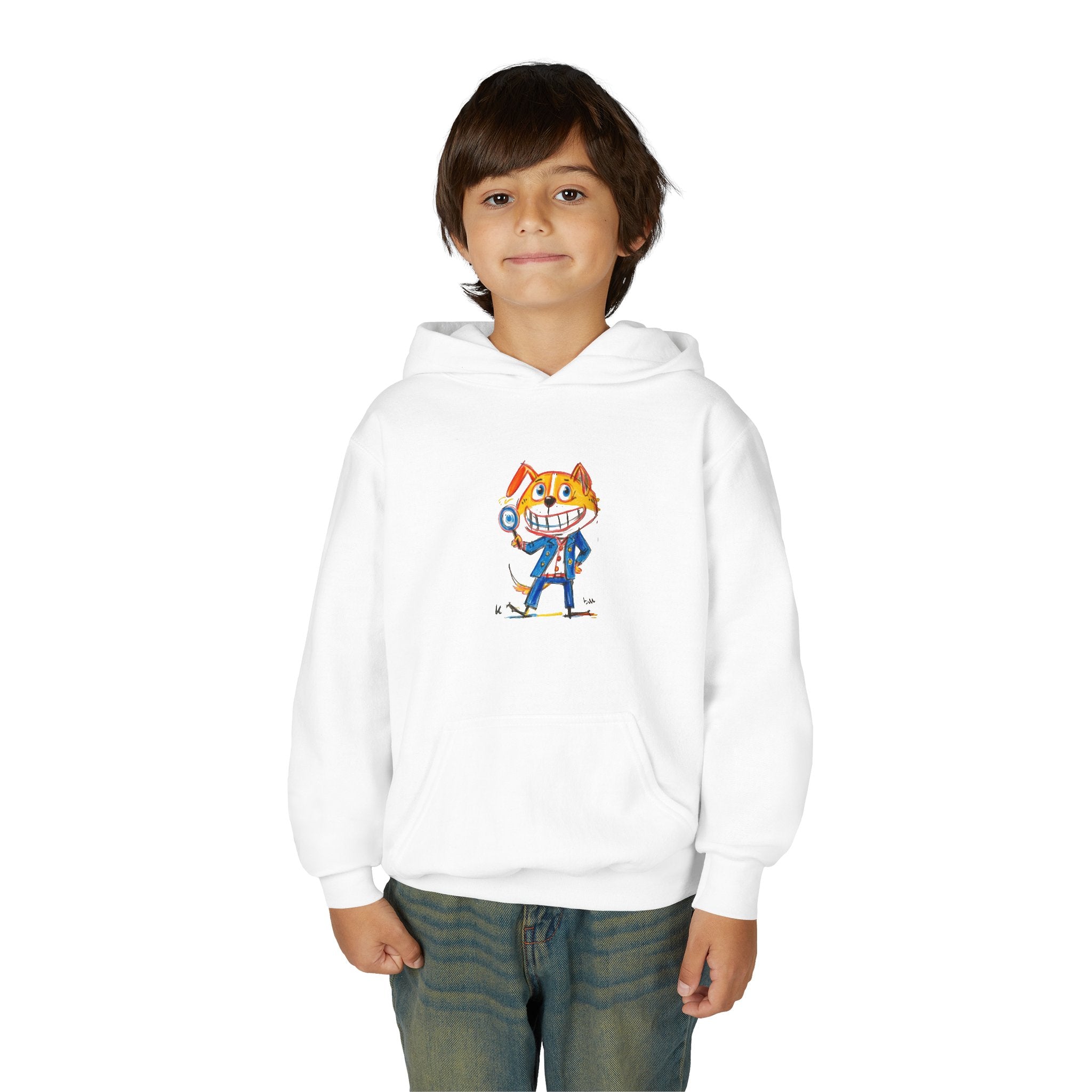 Youth Heavy Blend Hooded Sweatshirt - Cozy Kids Hoodie, Customizable Comfort, Soft Fleece