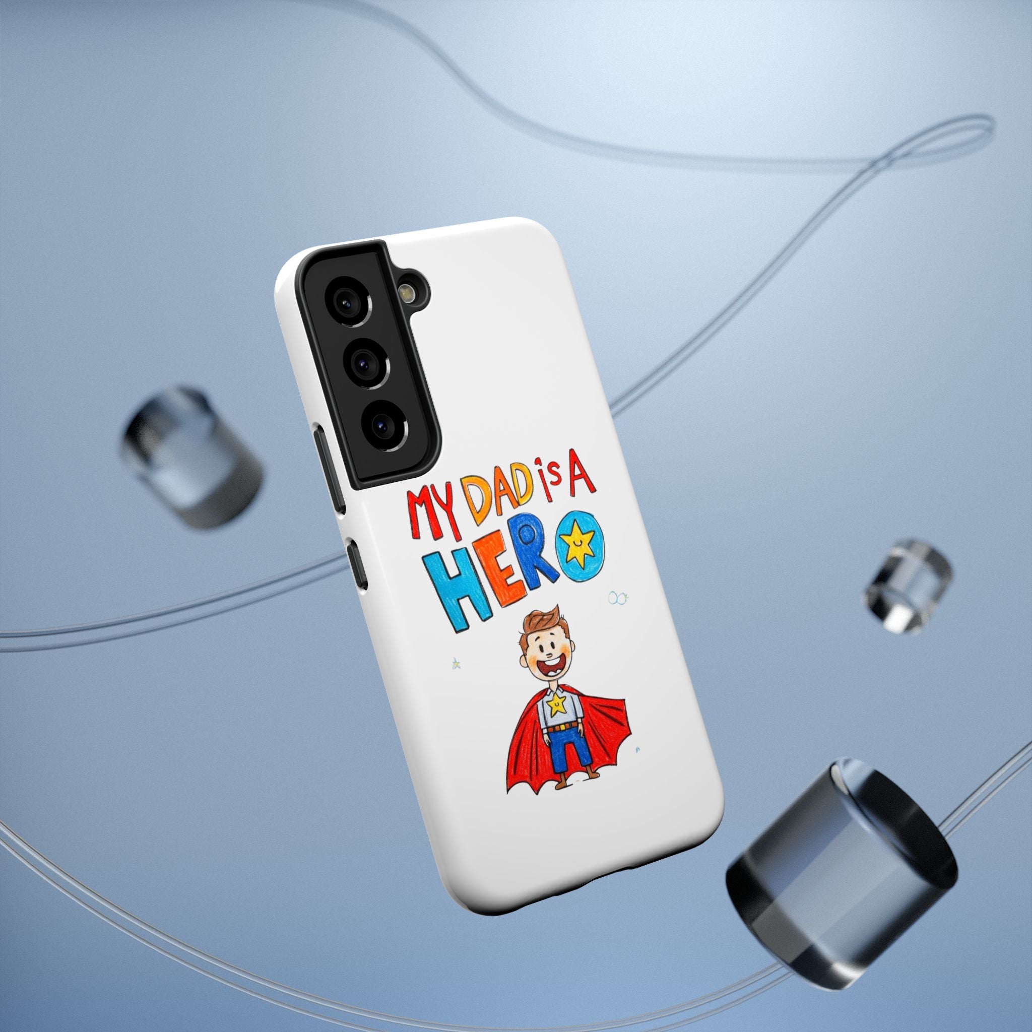 Custom Kids’ Art Phone Case, Unisex Impact-Resistant Case, Polycarbonate, Personalized Family Gift