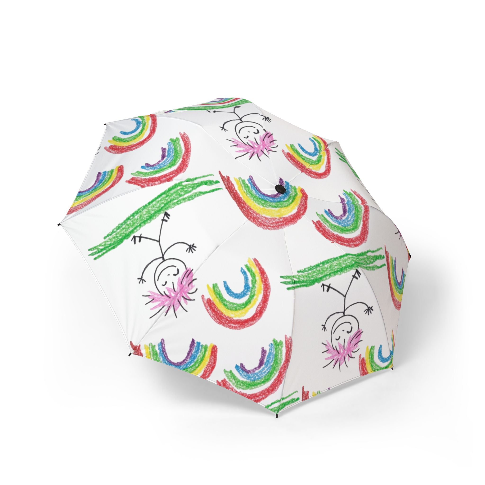 Child Drawing Print Umbrella - Personalized Gift
