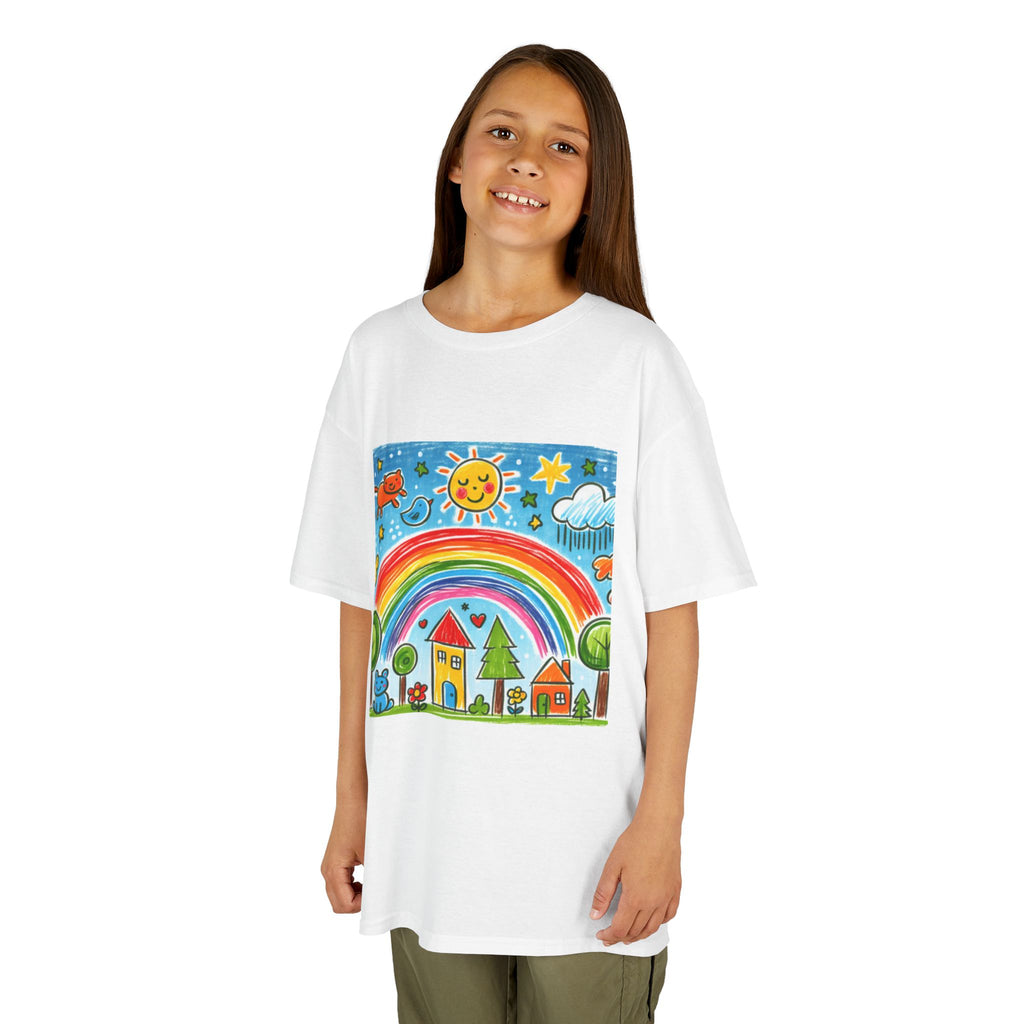 Custom Kids' Art T-Shirt - Kids Personalized Heavy Cotton Tee