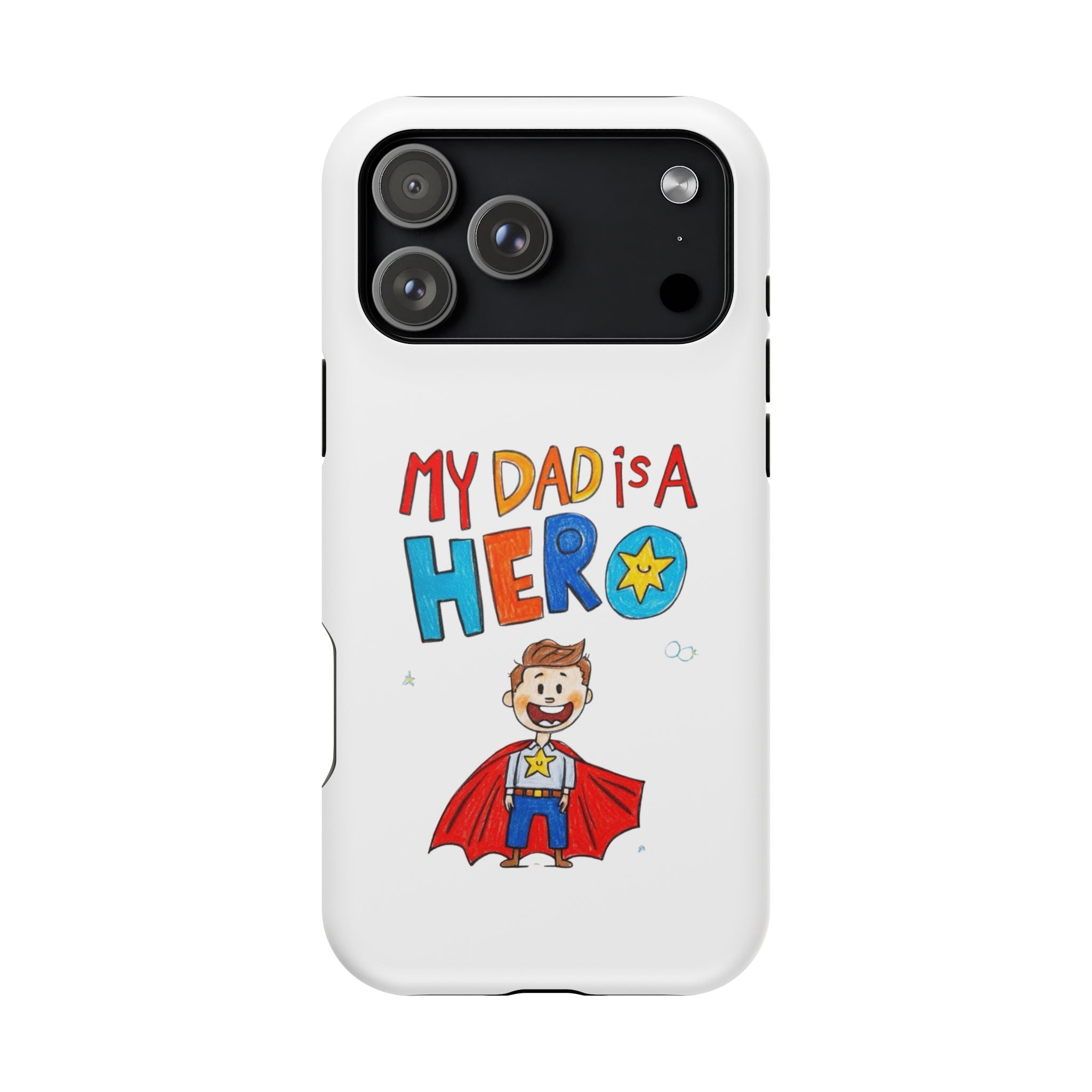 Custom Kids’ Art Phone Case, Unisex Impact-Resistant Case, Polycarbonate, Personalized Family Gift