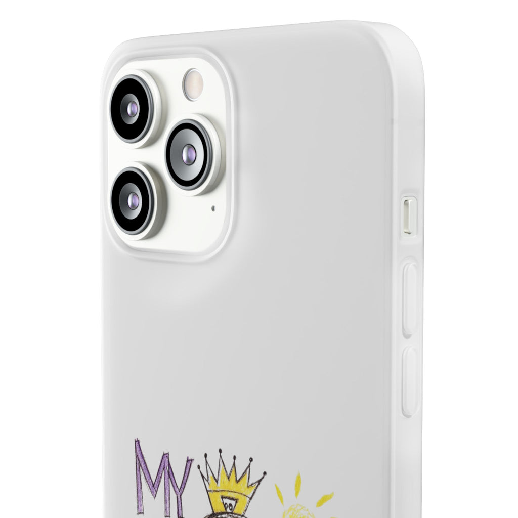 Women’s Custom Kids’ Art Phone Case, Personalized Mom Gift, TPU Flexi