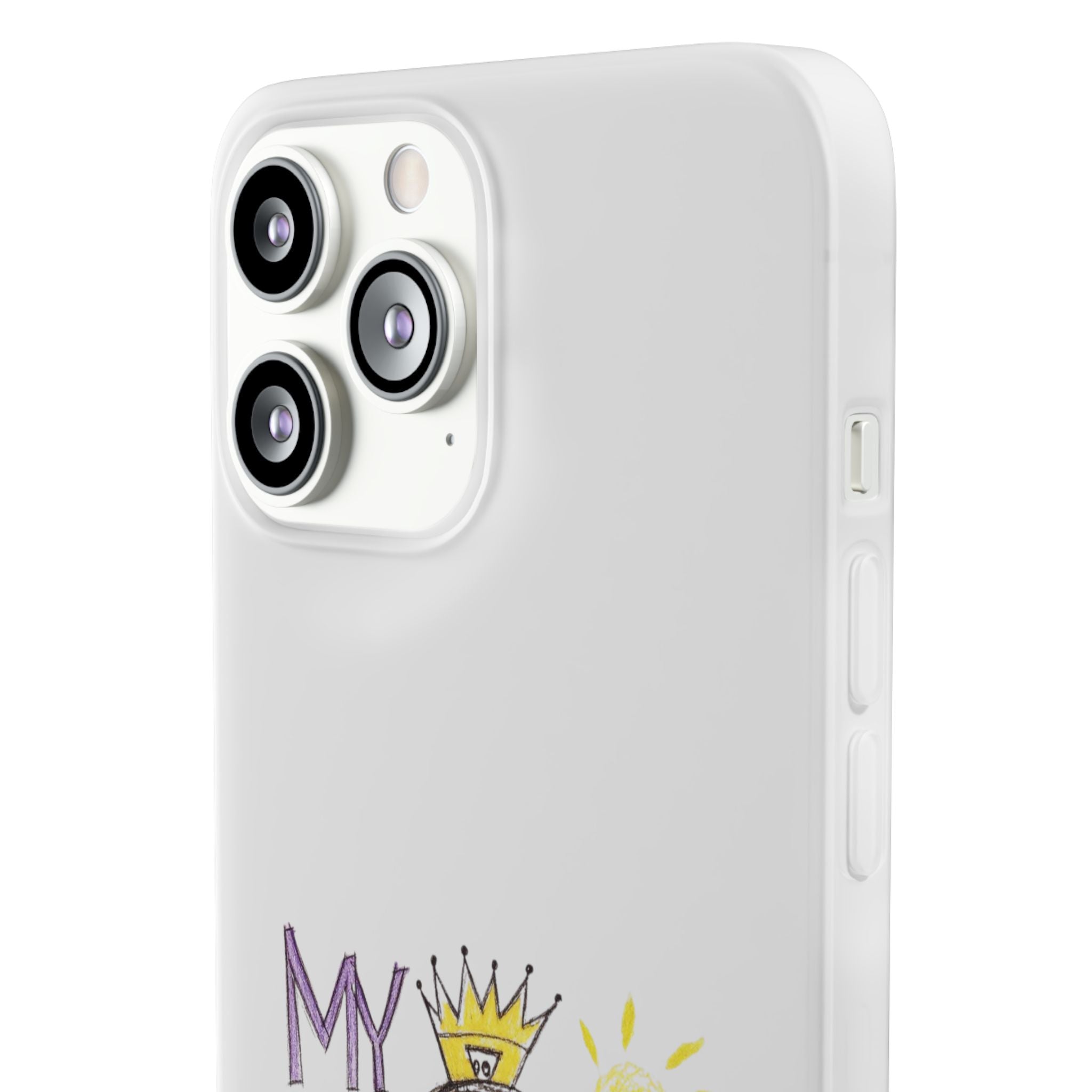 Women’s Custom Kids’ Art Phone Case, Personalized Mom Gift, TPU Flexi