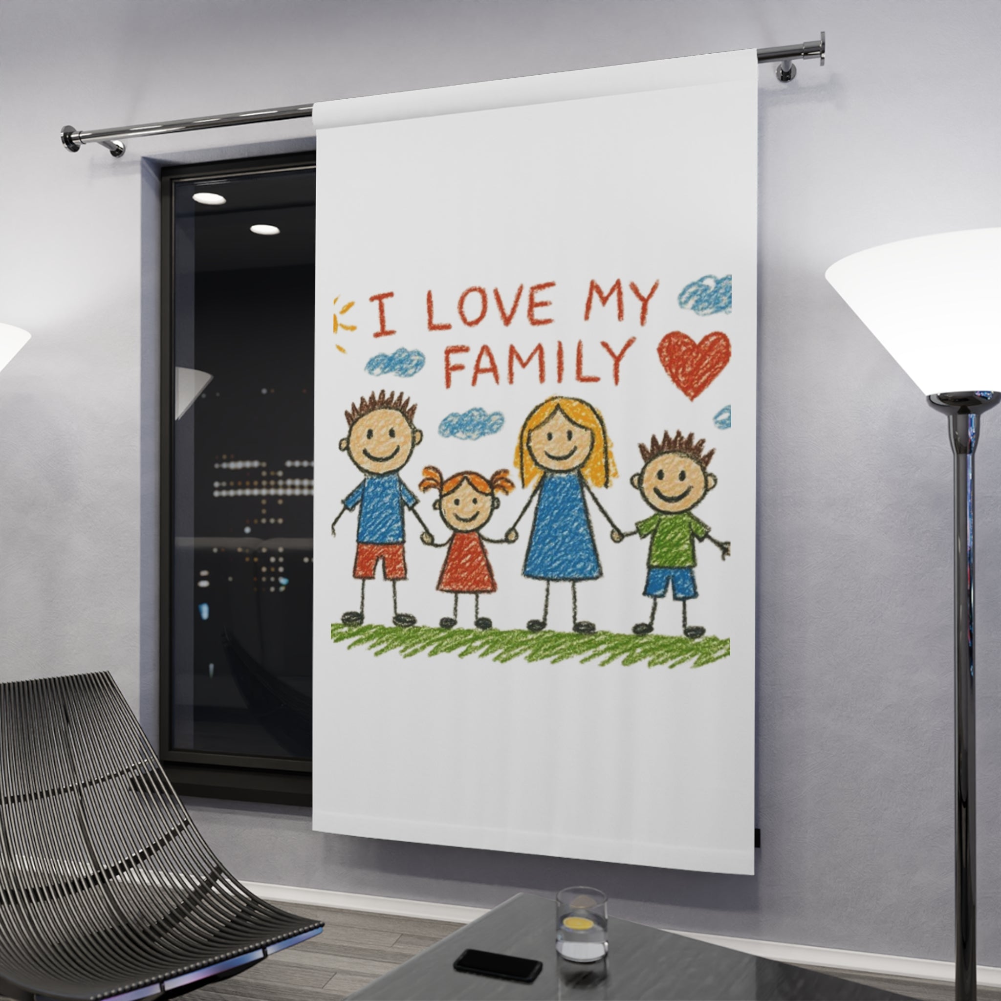 Kids Art Curtains for Child Bedroom