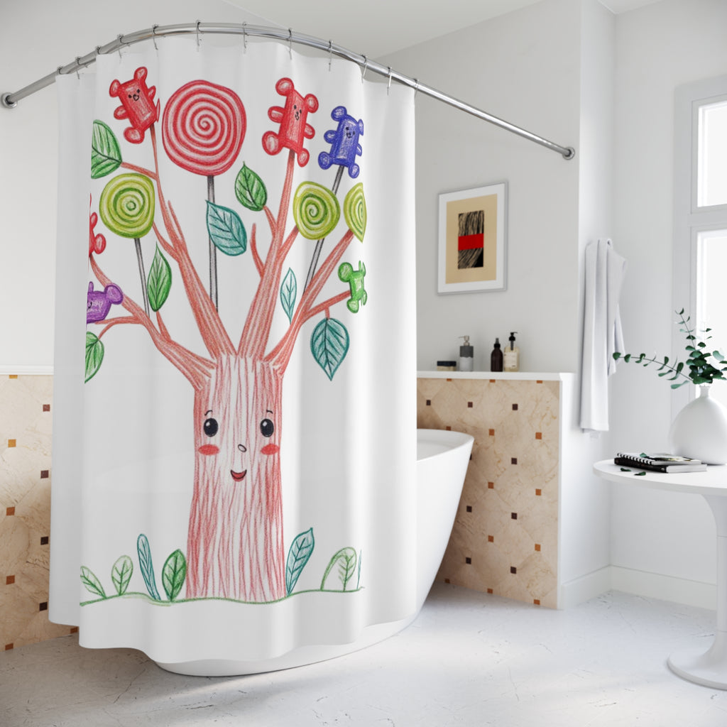 Customized  Shower Curtain - Kids Art Gift