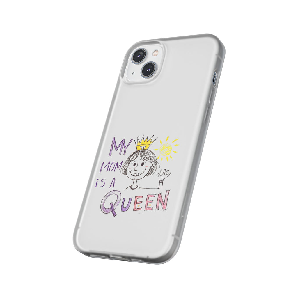 Women’s Custom Kids’ Art Phone Case, Personalized Mom Gift, TPU Flexi