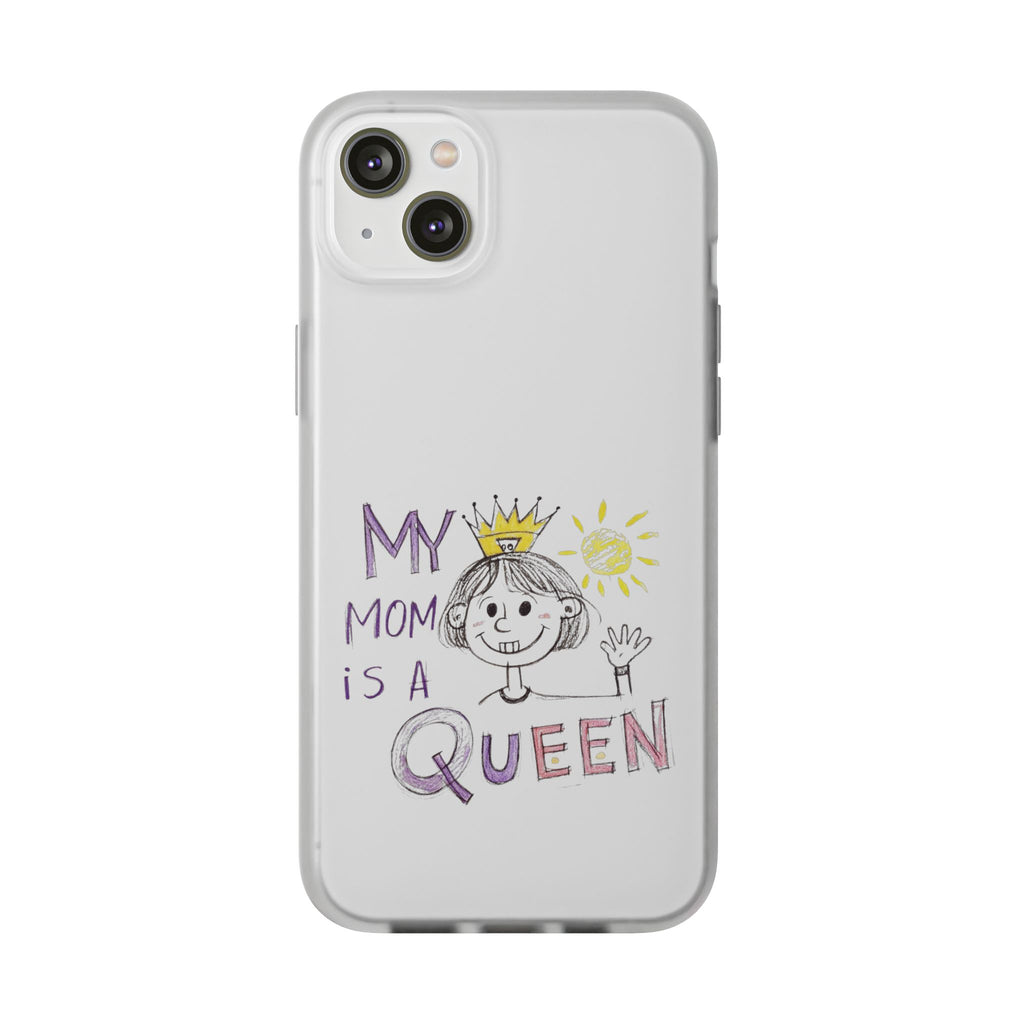 Women’s Custom Kids’ Art Phone Case, Personalized Mom Gift, TPU Flexi