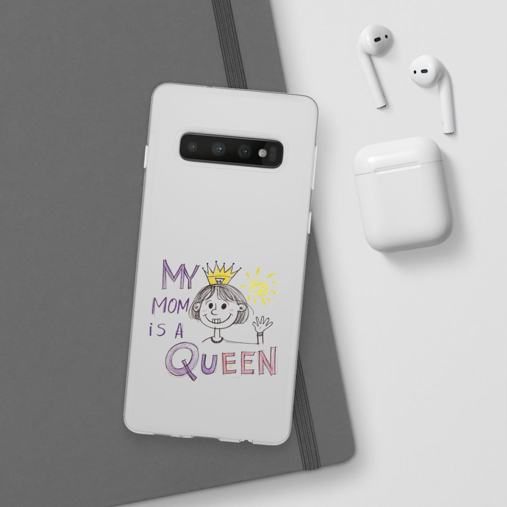 Women’s Custom Kids’ Art Phone Case, Personalized Mom Gift, TPU Flexi